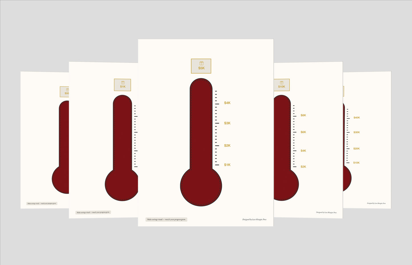Savings Thermometer Chart